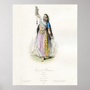 Póster Traje tradicional de la mujer india