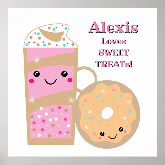 Póster Trajes De Sacudida Y Dulce Personalizados (Frente)