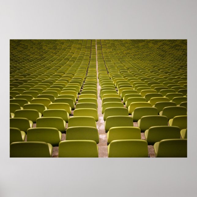 Póster Trama de silla amarilla vacía (Frente)