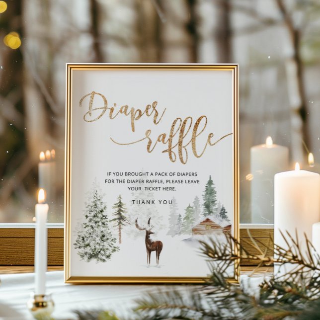 Póster Trampa de pañales de invierno de bosque de venados (Subido por el creador)