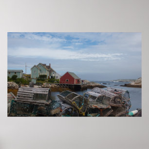 Póster Trampas de aldeas de pesca