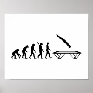 Póster Trampolina de evolución