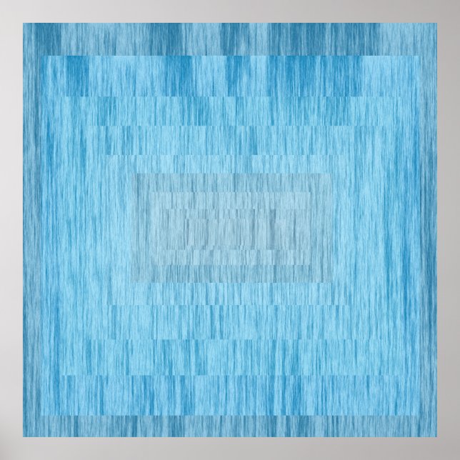 Póster Tranquil Blue Hypnotic Abstract – Modern Minimalis (Frente)