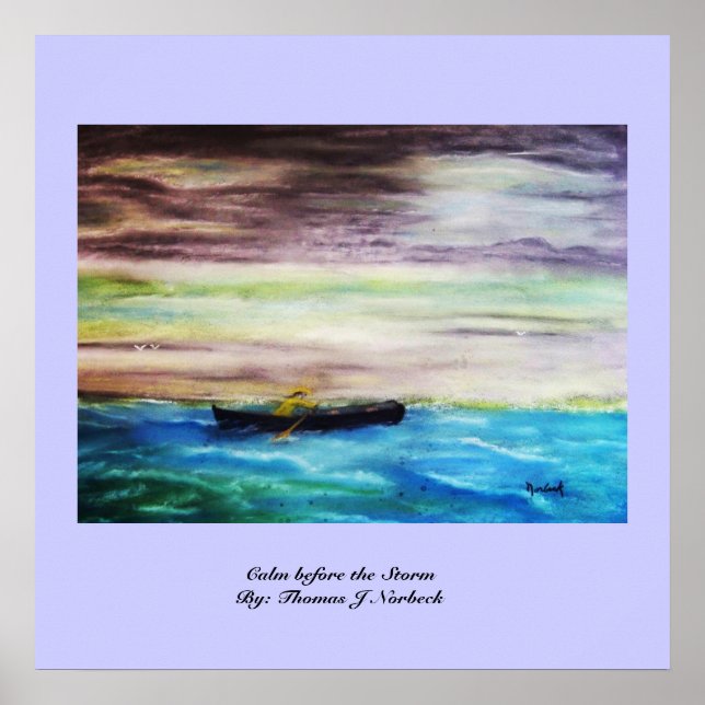Póster Tranquilidad antes de la tormenta: Thomas J Norbec (Frente)