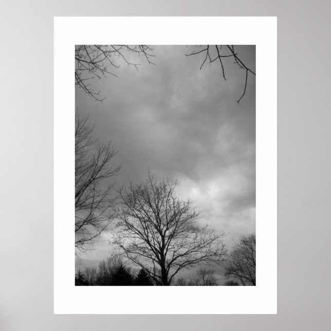 Póster Tranquilidad antes del lienzo de tormenta (Frente)