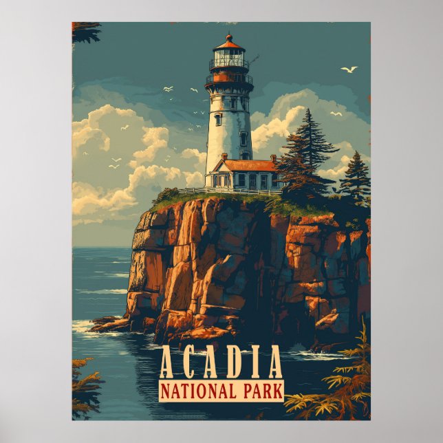 Póster Tranquilidad costera: Parque Nacional Acadia (Frente)