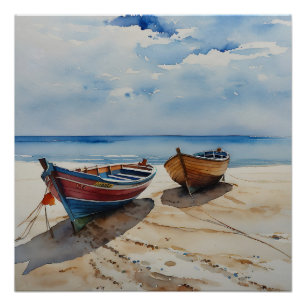 Póster "Tranquilidad Costera" Una Tranquila Maravilla Acu