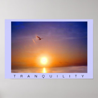 Póster Tranquilidad de Atardecer Oceánico