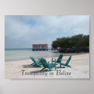 Póster Tranquilidad en Belice