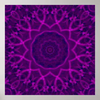 Póster Tranquilidad Fractal Kaleidoscope