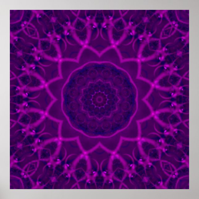 Póster Tranquilidad Fractal Kaleidoscope (Frente)