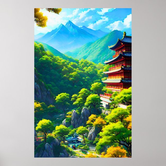 Póster Tranquilidad imperial: El abrazo de la naturaleza (Frente)