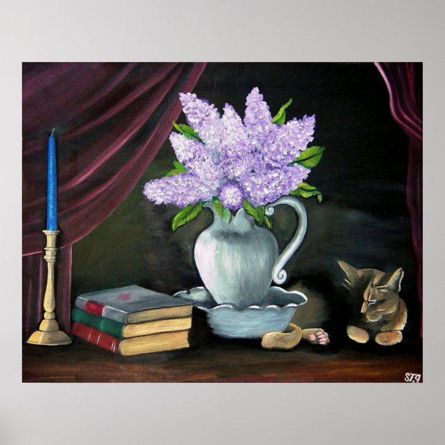 Póster Tranquilidad Lila (Frente)