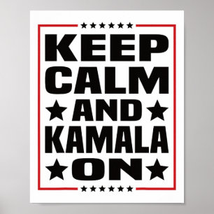 Póster Tranquilidad Y Kamala En Kamala Harris 2024 Para E