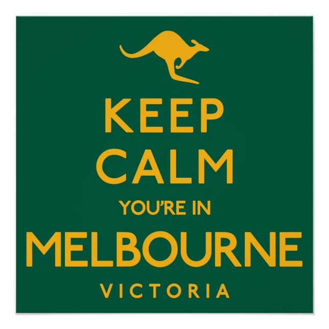 Póster ¡Tranquilizate, estás en Melbourne! (Anverso)