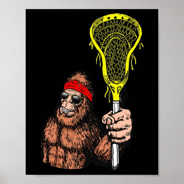 Póster ¡Tranquilizate hermano! Funny Sasquatch Lax Bigfoo (Frente)