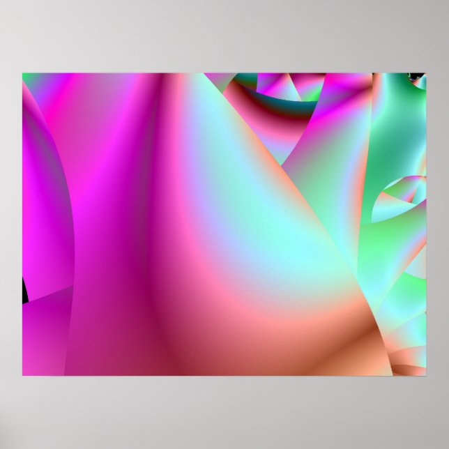 Póster Tranquilo Art De La Habitación Rosa (Frente)