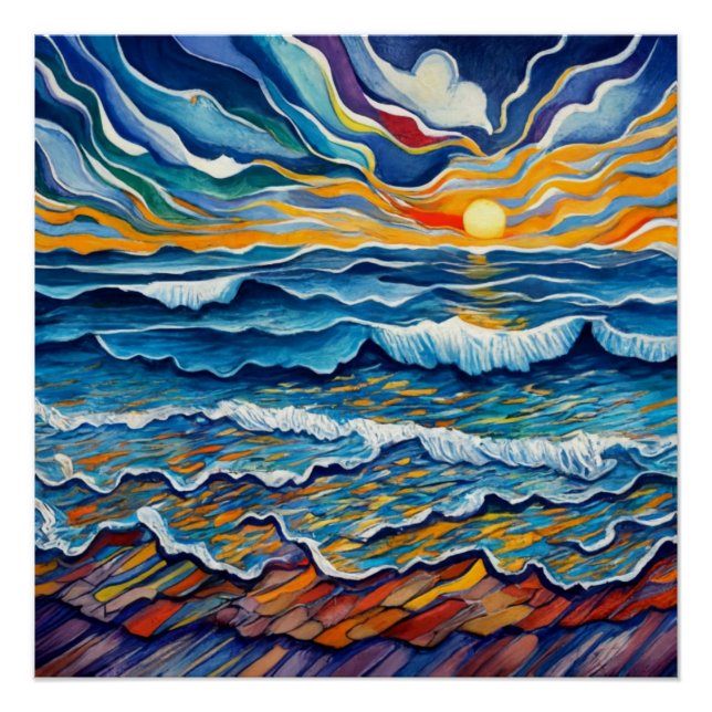 Póster Tranquilo Sunset (Anverso)