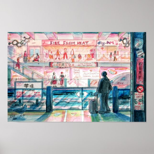 Póster Trans City - Estación de metro (Frente)