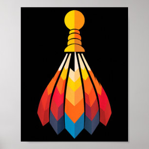 Póster Transbordador Badminton