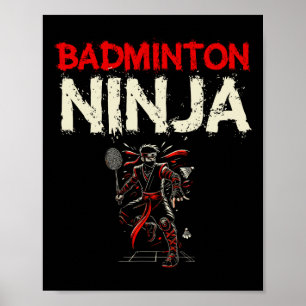 Póster Transbordador Badminton Ninja