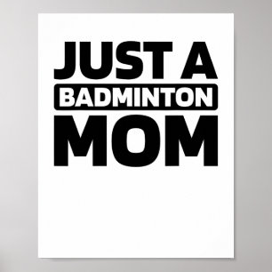 Póster Transbordador Badminton - Racquet de la corte sólo