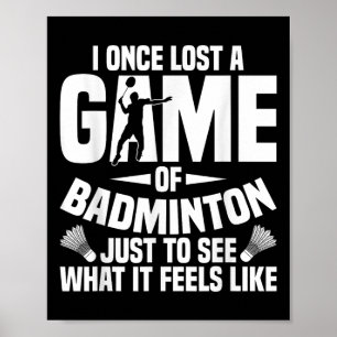 Póster Transbordador Badminton Una Vez Perdido El Mando D