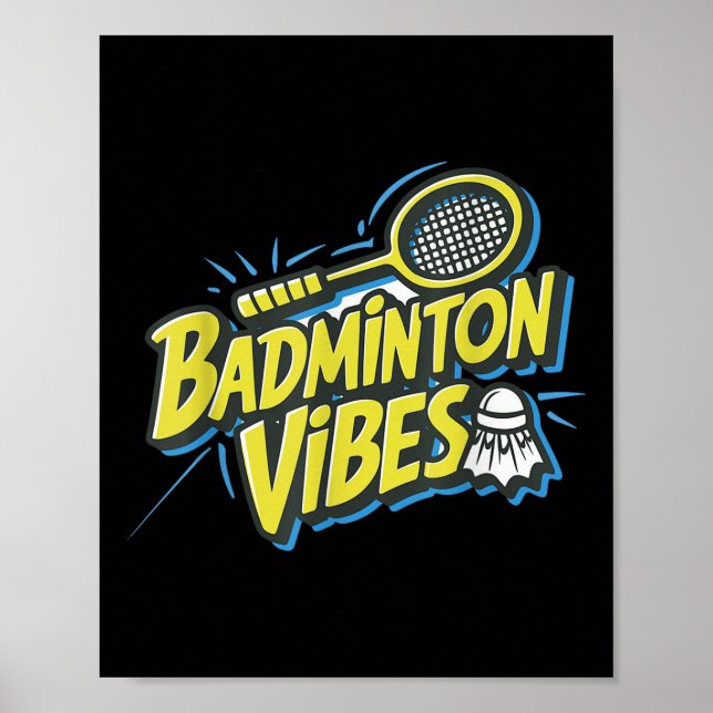 Póster Transbordador Badminton Vibes (Frente)