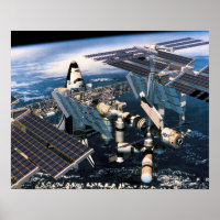 Transbordador de espacio acoplado