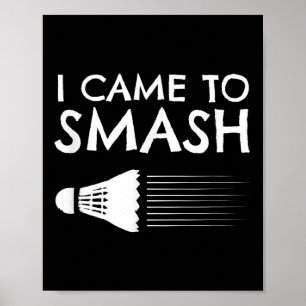 Póster Transbordador de fragmentos de humor de Badminton 