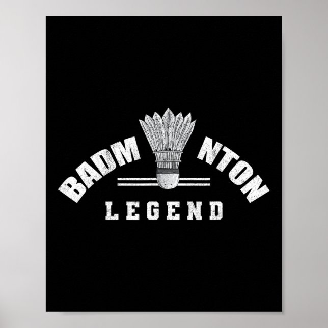 Póster Transbordador de la leyenda de Badminton Birdie Ba (Frente)