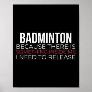 Póster Transbordador de la pelota deportiva Badminton Rac