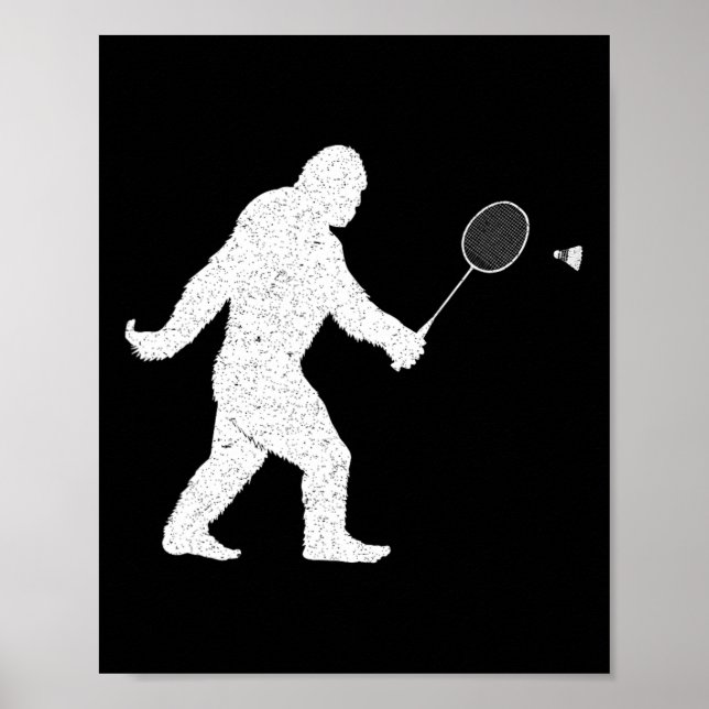 Póster Transbordador De Masa Grande Jugando A Badminton F (Frente)