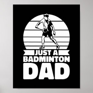 Póster Transbordador de Padre Badminton - Jugador Sólo Un