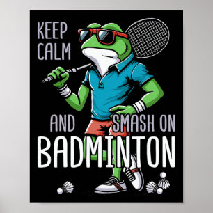 Póster Transbordador de ranas Badminton Poona