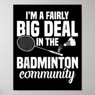 Póster Transbordador de raquetas Badminton A FairBig Badm