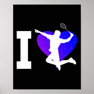 Póster Transbordador del reproductor Dminton para hombres