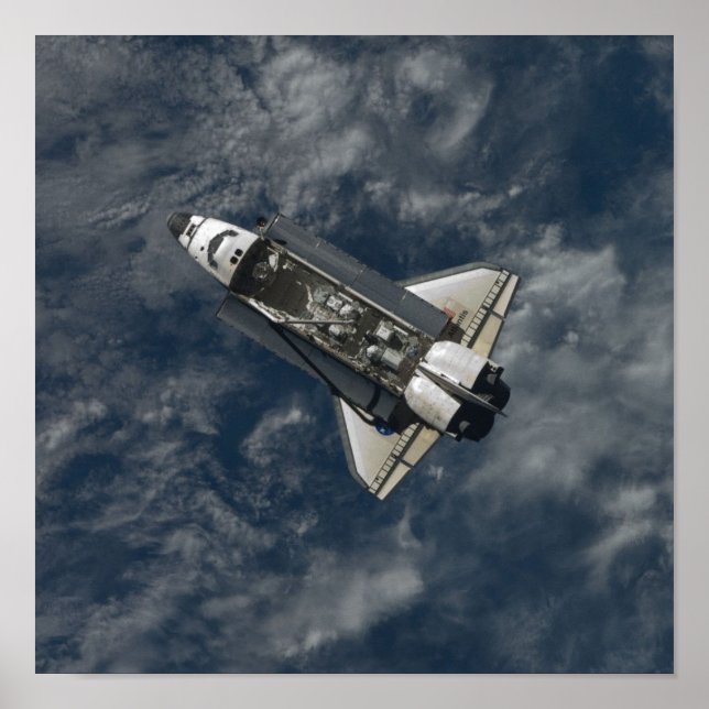 Póster Transbordador espacial Atlantis (Frente)