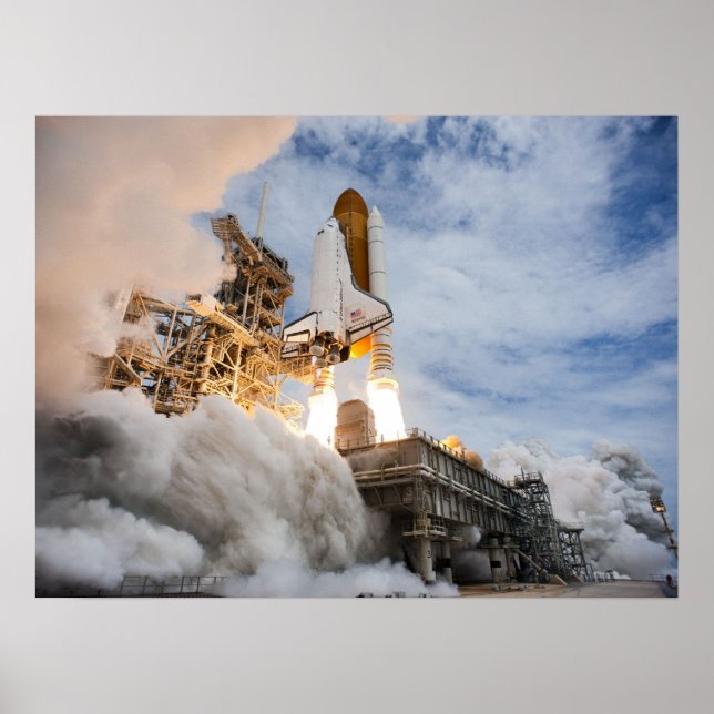 Póster Transbordador espacial Atlantis (Frente)