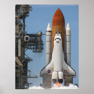 Póster Transbordador espacial Atlantis