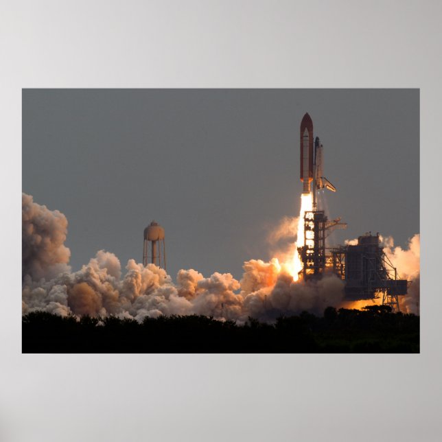 Póster Transbordador espacial Atlantis (Frente)