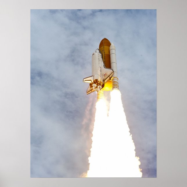 Póster Transbordador espacial Atlantis (Frente)