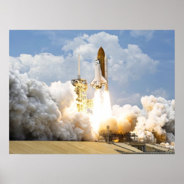 Póster Transbordador espacial Atlantis (Frente)
