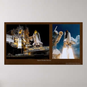 Póster Transbordador espacial Atlantis
