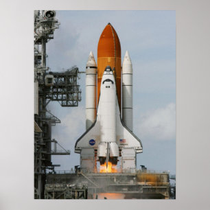 Póster Transbordador espacial Atlantis
