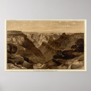 Póster Transept, División Kaibab, Gran Cañón