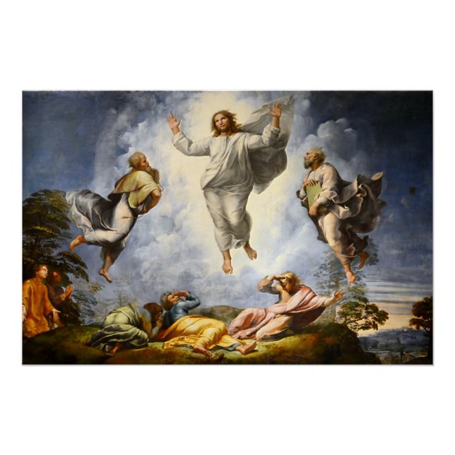 Póster Transfiguración de Cristo - Raphaello Sanzio 1520 (Anverso)