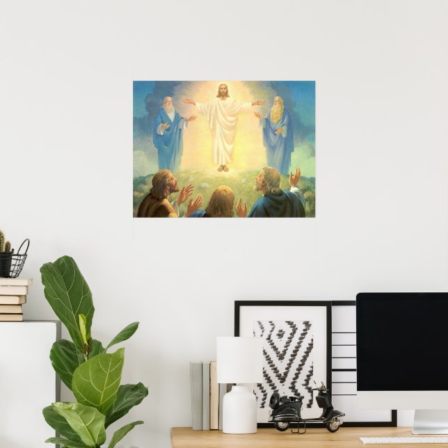 Póster Transfiguración de Jesucristo, religión vintage (Oficina en casa)