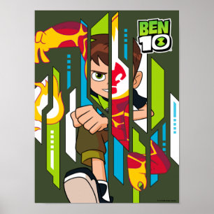 Póster Transformación del ADN de Ben 10 Heatblast