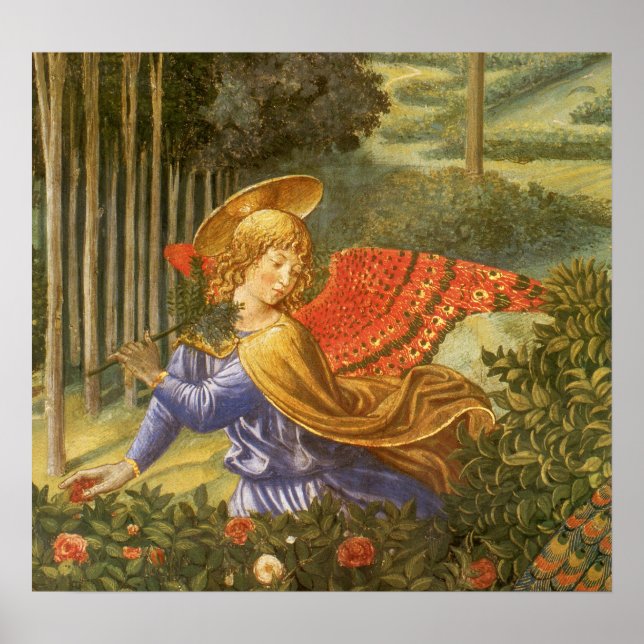 Póster Transformación del Ángel Magi por Benozzo Gozzoli (Frente)